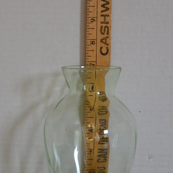 Vtg Lime Green Swirl  Vase - Picture 4 of 4